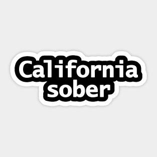 California Sober Sticker